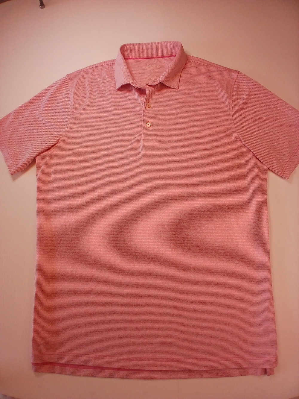 johnnie-O Men's Heathered Pink Polo Shirt